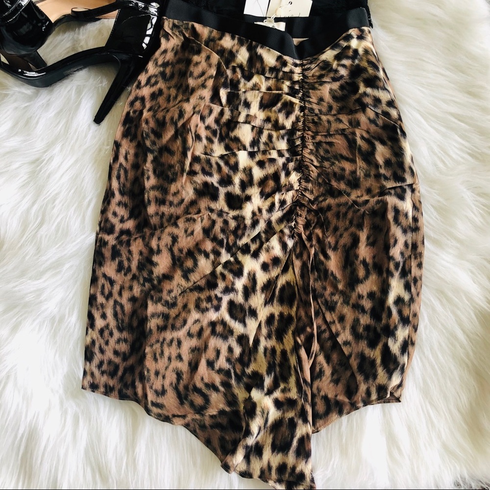 Joie: Leopard Handkerchief Skirt  (Size 00)